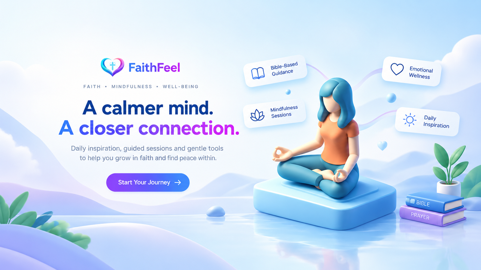 FaithFeel - Emotional Wellness & Mindfulness Mobile App