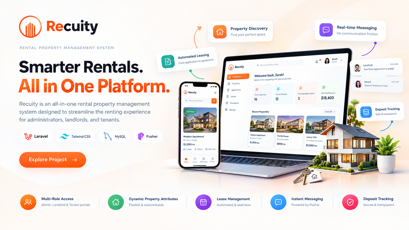 Recuity - Multi-Portal Rental Property Management Platform