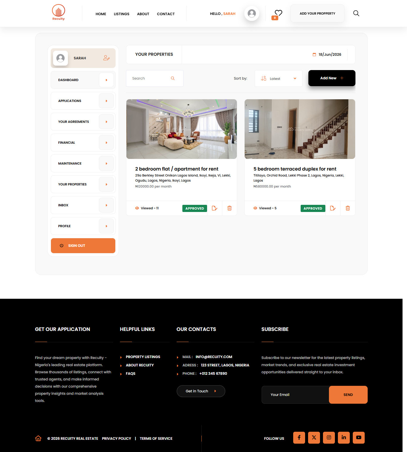 Recuity Landlord Properties