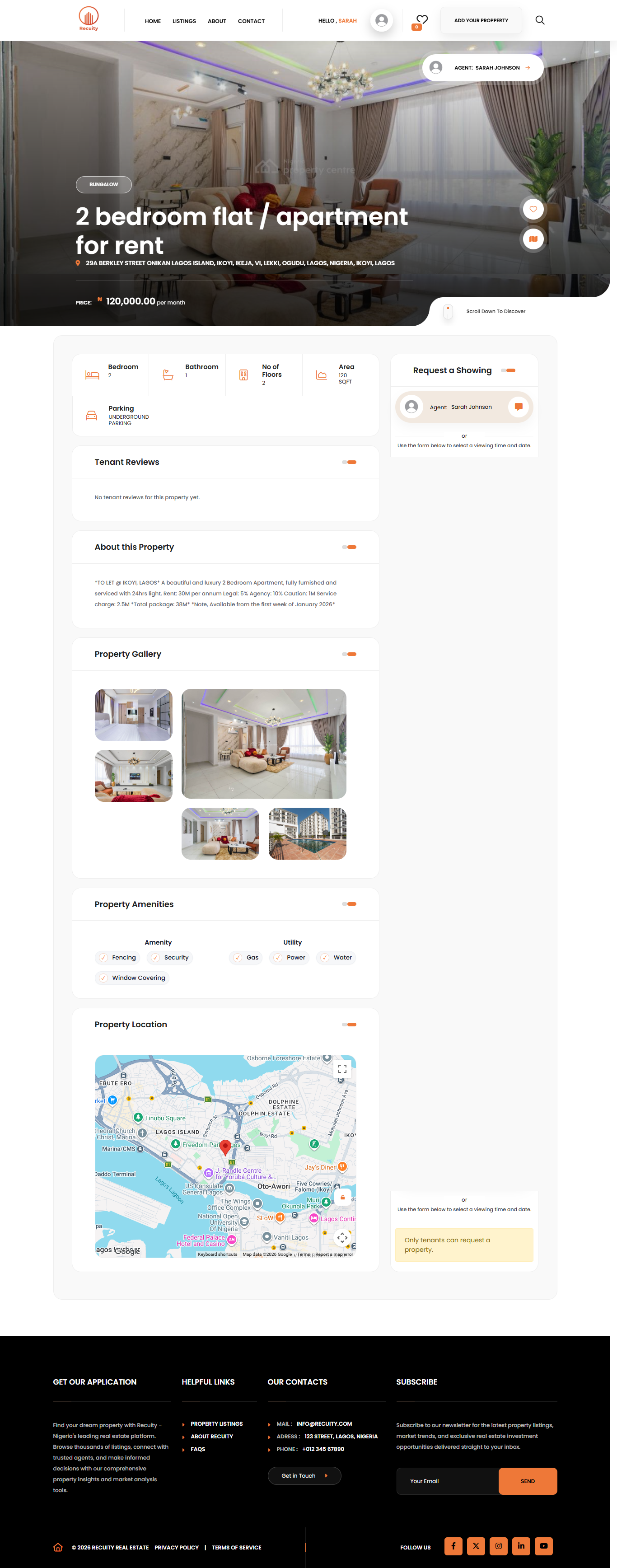 Recuity Property Detail Page
