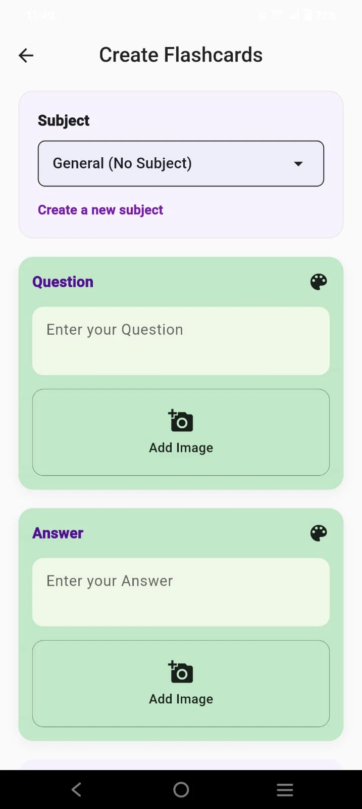 VoiceFlashcard Card Creation